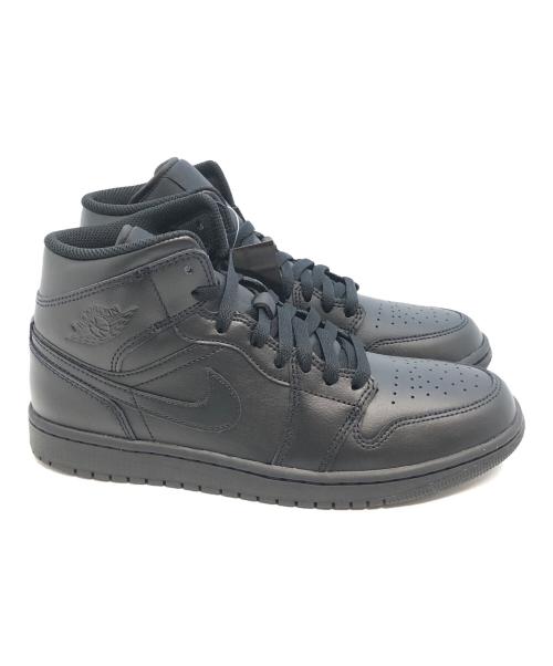 NIKE（ナイキ）NIKE (ナイキ) AIR JORDAN 1 MID TRIPLE BLACK ブラック サイズ:26.5の古着・服飾アイテム