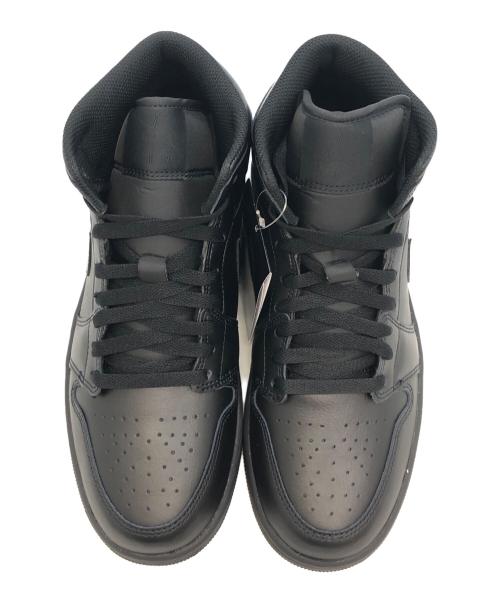 NIKE（ナイキ）NIKE (ナイキ) AIR JORDAN 1 MID TRIPLE BLACK ブラック サイズ:26.5の古着・服飾アイテム