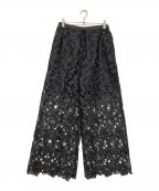 VERMEIL par ienaヴェルメイユ パー イエナ）の古着「Cutwork Lace Pants」｜ブラック