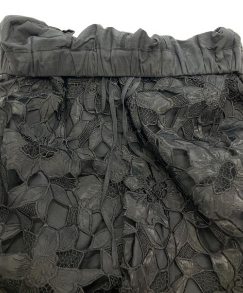 VERMEIL par iena（ヴェルメイユ パー イエナ）VERMEIL par iena (ヴェルメイユ パー イエナ) Cutwork Lace Pants ブラック サイズ:40の古着・服飾アイテム