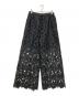 VERMEIL par iena（ヴェルメイユ パー イエナ）の古着「Cutwork Lace Pants」｜ブラック
