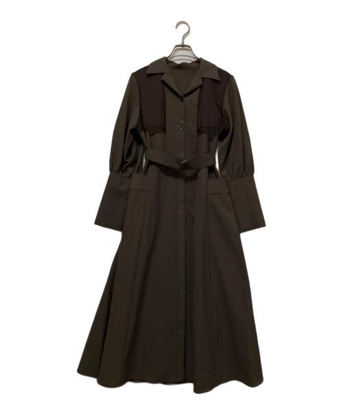 UNITED TOKYO（ユナイテッドトーキョー）UNITED TOKYO (ユナイテッドトーキョー) 長袖ワンピース カーキ サイズ:1の古着・服飾アイテム