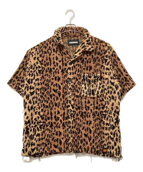 NEIGHBORHOOD（ネイバーフッド）NEIGHBORHOOD (ネイバーフッド) NH X HIPPOPOTAMUS . TERRY CLOTH SHIRT SS ブラウン サイズ:Lの古着・服飾アイテム