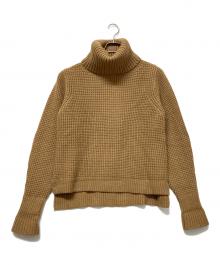 MUVEIL（ミュベール）の古着「ボリュームスリーブニット」｜ブラウン