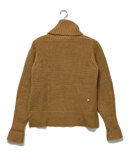 MUVEIL（ミュベール）MUVEIL (ミュベール) ボリュームスリーブニット ブラウン サイズ:38の古着・服飾アイテム