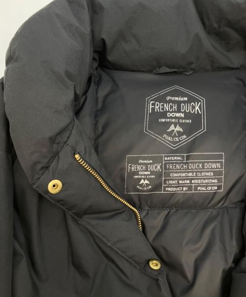 pual ce cin（ピュアルセシン）pual ce cin (ピュアルセシン) ダウンジャケット ブラック サイズ:Freeの古着・服飾アイテム