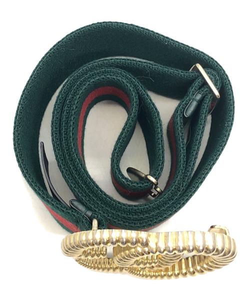 GUCCI（グッチ）GUCCI (グッチ) サッシュベルト グリーン×レッドの古着・服飾アイテム