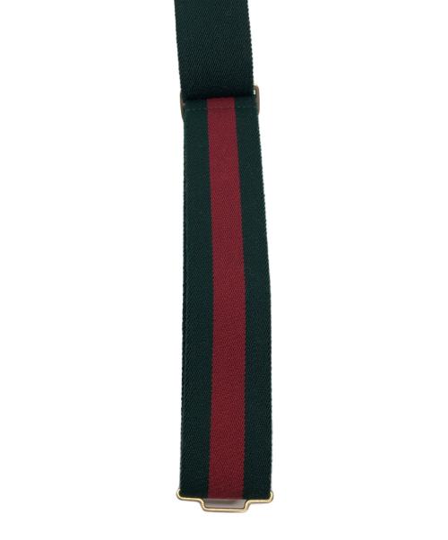 GUCCI（グッチ）GUCCI (グッチ) サッシュベルト グリーン×レッドの古着・服飾アイテム