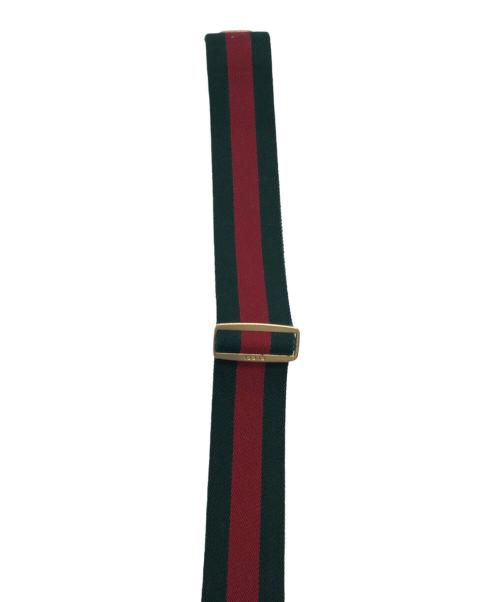GUCCI（グッチ）GUCCI (グッチ) サッシュベルト グリーン×レッドの古着・服飾アイテム