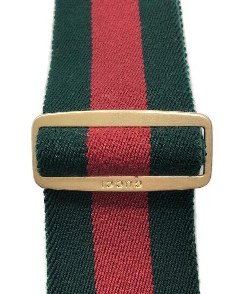 GUCCI（グッチ）GUCCI (グッチ) サッシュベルト グリーン×レッドの古着・服飾アイテム