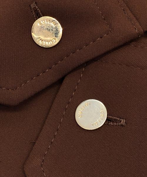 CULLNI（クルニ）CULLNI (クルニ) レイヤードカラー 比翼シャツ　長袖シャツ ブラウン サイズ:SIZE 2の古着・服飾アイテム