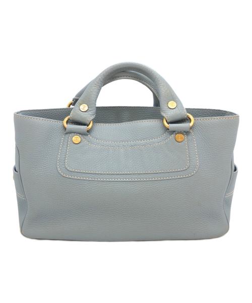 CELINE（セリーヌ）CELINE (セリーヌ) ブギーバッグ　ハンドバッグ スカイブルーの古着・服飾アイテム