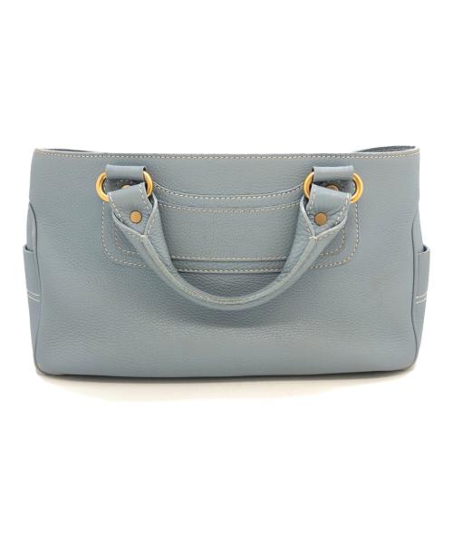 CELINE（セリーヌ）CELINE (セリーヌ) ブギーバッグ　ハンドバッグ スカイブルーの古着・服飾アイテム