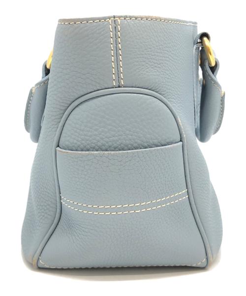 CELINE（セリーヌ）CELINE (セリーヌ) ブギーバッグ　ハンドバッグ スカイブルーの古着・服飾アイテム