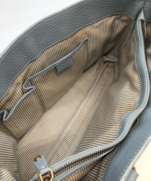 CELINE（セリーヌ）CELINE (セリーヌ) ブギーバッグ　ハンドバッグ スカイブルーの古着・服飾アイテム