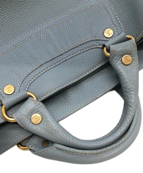 CELINE（セリーヌ）CELINE (セリーヌ) ブギーバッグ　ハンドバッグ スカイブルーの古着・服飾アイテム