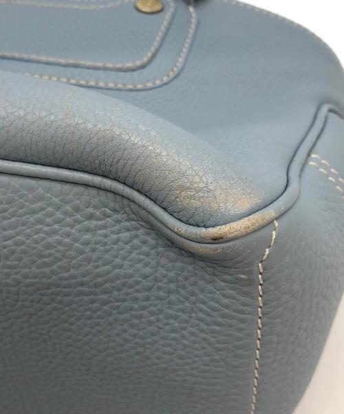 CELINE（セリーヌ）CELINE (セリーヌ) ブギーバッグ　ハンドバッグ スカイブルーの古着・服飾アイテム