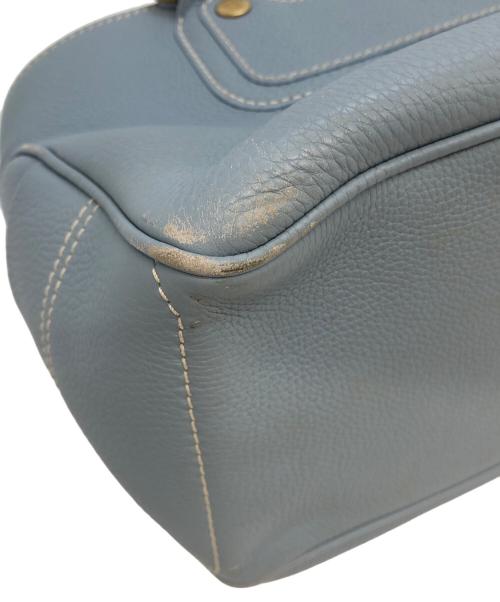 CELINE（セリーヌ）CELINE (セリーヌ) ブギーバッグ　ハンドバッグ スカイブルーの古着・服飾アイテム