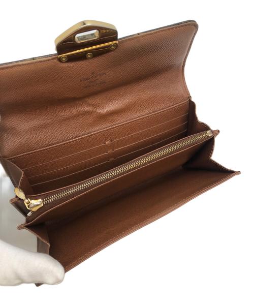 LOUIS VUITTON（ルイ ヴィトン）LOUIS VUITTON (ルイ ヴィトン) ポルトフォイユ・サラ　長財布 ブラウンの古着・服飾アイテム