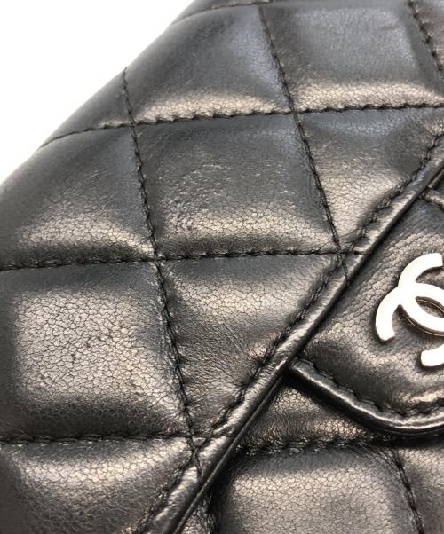 CHANEL（シャネル）CHANEL (シャネル) マトラッセ クラシック ロング フラップウォレット ブラックの古着・服飾アイテム