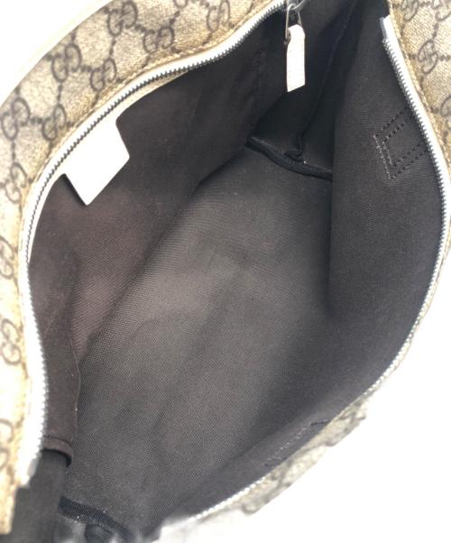 GUCCI（グッチ）GUCCI (グッチ) GGスプリーム　ハンドバッグ ブラウン×アイボリーの古着・服飾アイテム