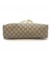 中古・古着 GUCCI (グッチ) GGスプリーム　ハンドバッグ ブラウン×アイボリー：35000円