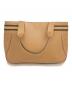 GUCCI (グッチ) レザートートバッグ ブラウン×ベージュ：8000円