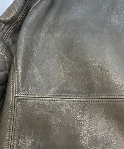 Acne studios（アクネ ストゥディオズ）ACNE STUDIOS (アクネ ストゥディオズ) レザージャケット OLIVER オリーブ サイズ:52の古着・服飾アイテム