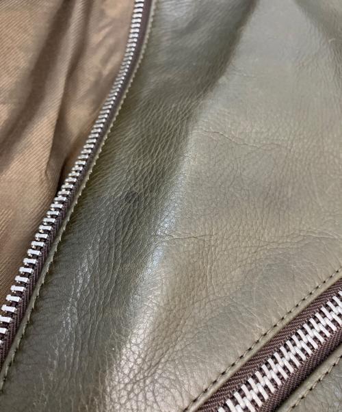 Acne studios（アクネ ストゥディオズ）ACNE STUDIOS (アクネ ストゥディオズ) レザージャケット OLIVER オリーブ サイズ:52の古着・服飾アイテム