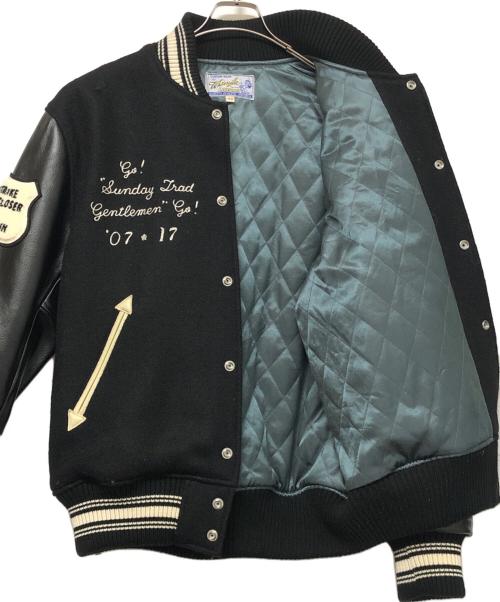 whitesville（ホワイツビル）WHITESVILLE (ホワイツビル) スタジャン ブラック サイズ:SIZE 42の古着・服飾アイテム