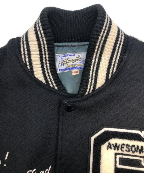 whitesville（ホワイツビル）WHITESVILLE (ホワイツビル) スタジャン ブラック サイズ:SIZE 42の古着・服飾アイテム