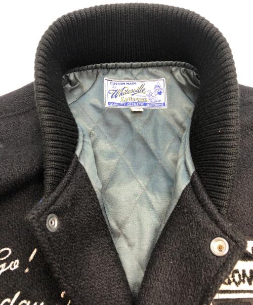 whitesville（ホワイツビル）WHITESVILLE (ホワイツビル) スタジャン ブラック サイズ:SIZE 42の古着・服飾アイテム