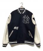 MLBエムエルビー）の古着「ブルゾン」｜ネイビー×ホワイト