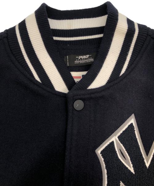 MLB（エムエルビー）MLB (エムエルビー) ブルゾン ネイビー×ホワイト サイズ:SIZE 3XLの古着・服飾アイテム