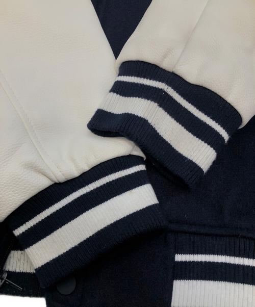 MLB（エムエルビー）MLB (エムエルビー) ブルゾン ネイビー×ホワイト サイズ:SIZE 3XLの古着・服飾アイテム