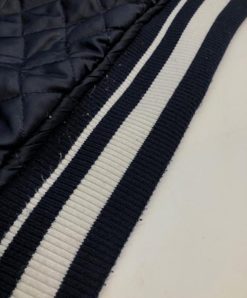 MLB（エムエルビー）MLB (エムエルビー) ブルゾン ネイビー×ホワイト サイズ:SIZE 3XLの古着・服飾アイテム