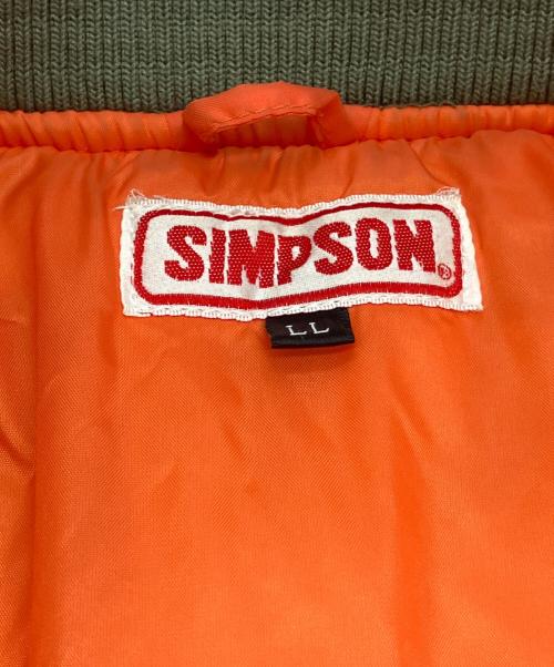 SIMPSON（シンプソン）SIMPSON (シンプソン) MA-1ジャケット グリーン サイズ:LLの古着・服飾アイテム