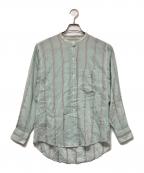 ISABEL MARANT ETOILEイザベルマランエトワール）の古着「ストライプシャツ」｜グリーン