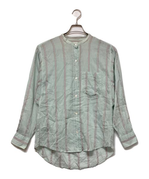 ISABEL MARANT ETOILE（イザベルマランエトワール）ISABEL MARANT ETOILE (イザベルマランエトワール) ストライプシャツ グリーン サイズ:34の古着・服飾アイテム