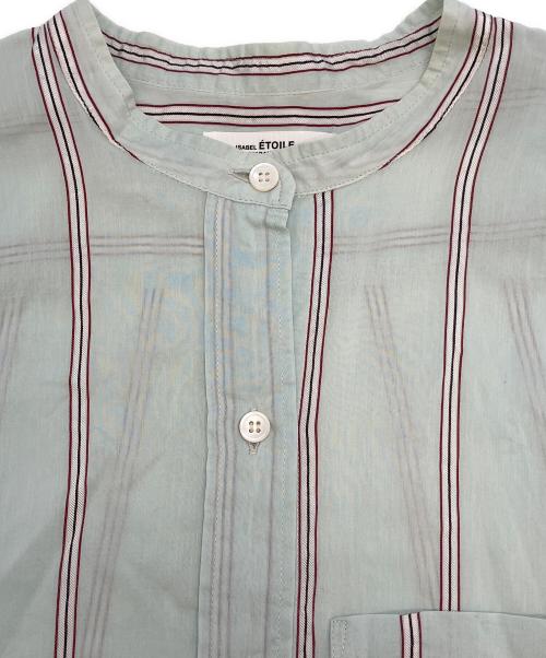 ISABEL MARANT ETOILE（イザベルマランエトワール）ISABEL MARANT ETOILE (イザベルマランエトワール) ストライプシャツ グリーン サイズ:34の古着・服飾アイテム