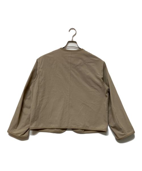 DANTON（ダントン）DANTON (ダントン) ノーカラージャケット ベージュ サイズ:SIZE Sの古着・服飾アイテム