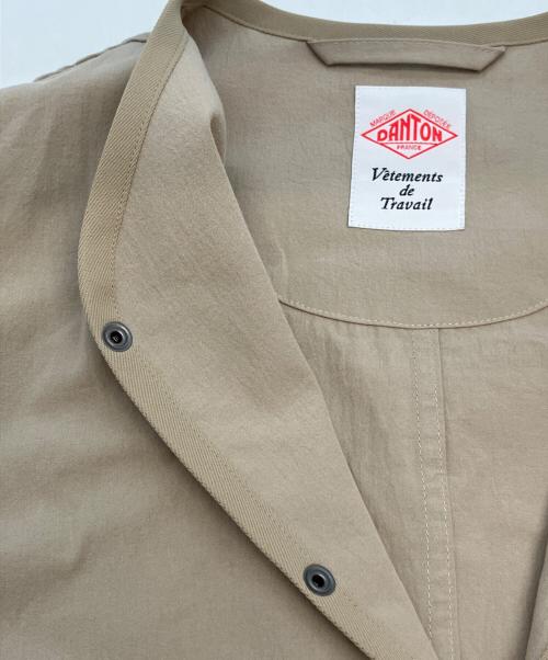 DANTON（ダントン）DANTON (ダントン) ノーカラージャケット ベージュ サイズ:SIZE Sの古着・服飾アイテム