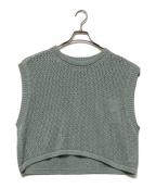 WELLDERウェルダー）の古着「ニットベスト」｜グリーン