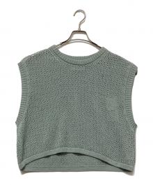 WELLDER（ウェルダー）の古着「ニットベスト」｜グリーン