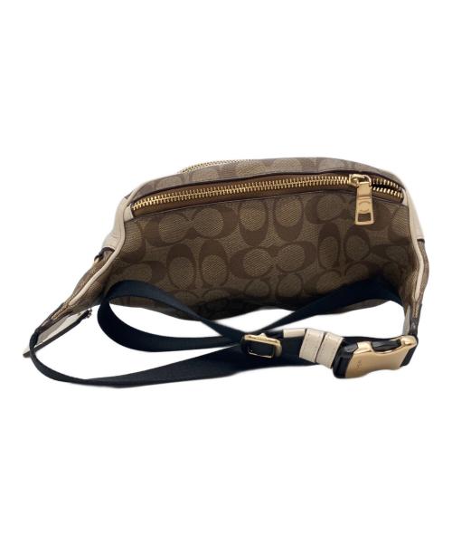 COACH（コーチ）COACH (コーチ) ボディバッグ ブラウン×ホワイトの古着・服飾アイテム