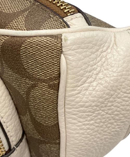 COACH（コーチ）COACH (コーチ) ボディバッグ ブラウン×ホワイトの古着・服飾アイテム