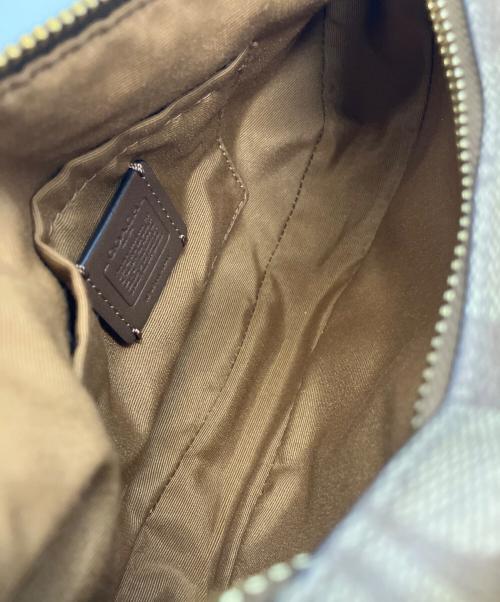 COACH（コーチ）COACH (コーチ) ボディバッグ ブラウン×ホワイトの古着・服飾アイテム