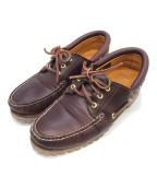 Timberlandティンバーランド）の古着「デッキシューズ」｜バーガンディー