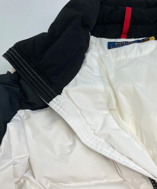 POLO RALPH LAUREN（ポロ・ラルフローレン）POLO RALPH LAUREN (ポロ・ラルフローレン) ダウンジャケット ホワイト×ネイビー サイズ:SIZE Sの古着・服飾アイテム