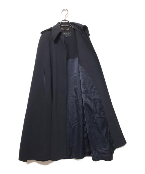 GUCCI（グッチ）GUCCI (グッチ) ポンチョ ブラック サイズ:SIZE 40の古着・服飾アイテム